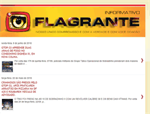 Tablet Screenshot of informativoflagrante.com